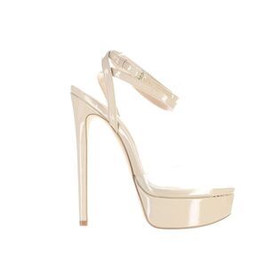 JLO by Jennifer Lopez Womens Junnie Tan Ankle Strap Heels Size 9 Medium (B, M)